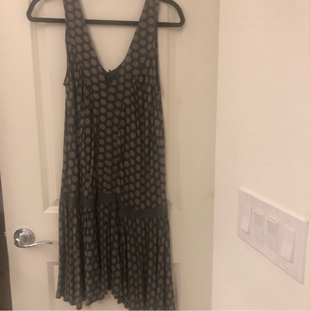 BELair women’s, large polkadot, dress, gray new with tags